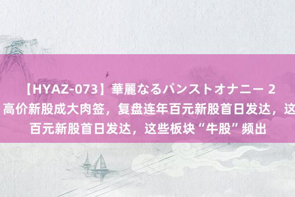 【HYAZ-073】華麗なるパンストオナニー 2 中一签大赚2.8万！高价新股成大肉签，复盘连年百元新股首日发达，这些板块“牛股”频出