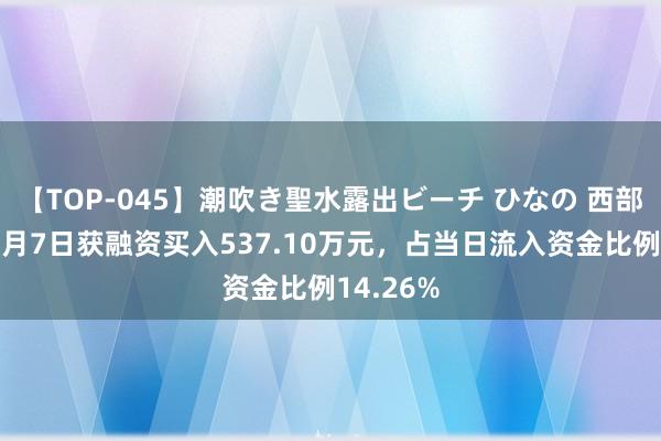 【TOP-045】潮吹き聖水露出ビーチ ひなの 西部黄金：8月7日获融资买入537.10万元，占当日流入资金比例14.26%